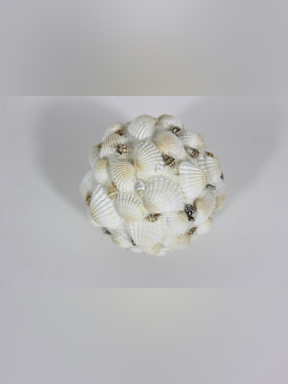Vintage Decorative Shell Ball Sphere - Picture 4 of 5